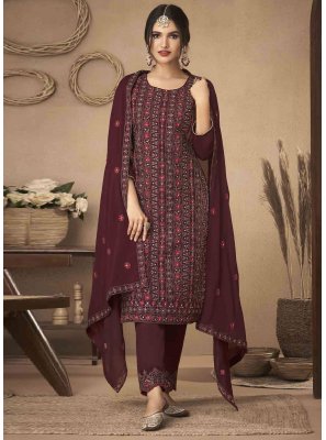 Embroidered Festival Pant Style Suit