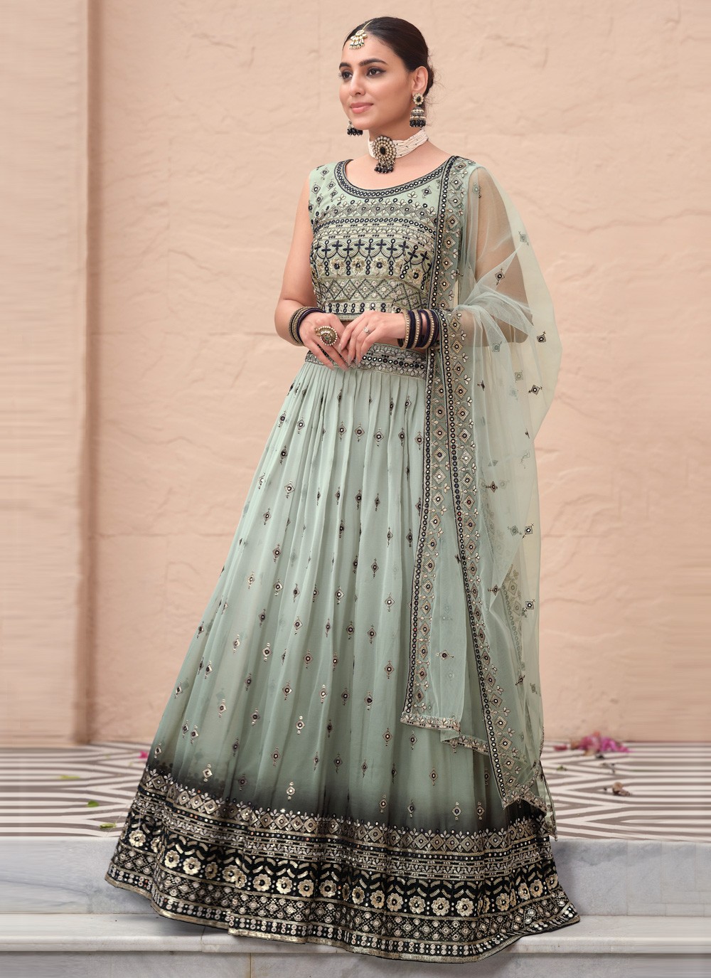 Trending | $258 - $387 - Anarkali Stone Lehenga Choli and Anarkali Stone Chaniya  Choli Online Shopping