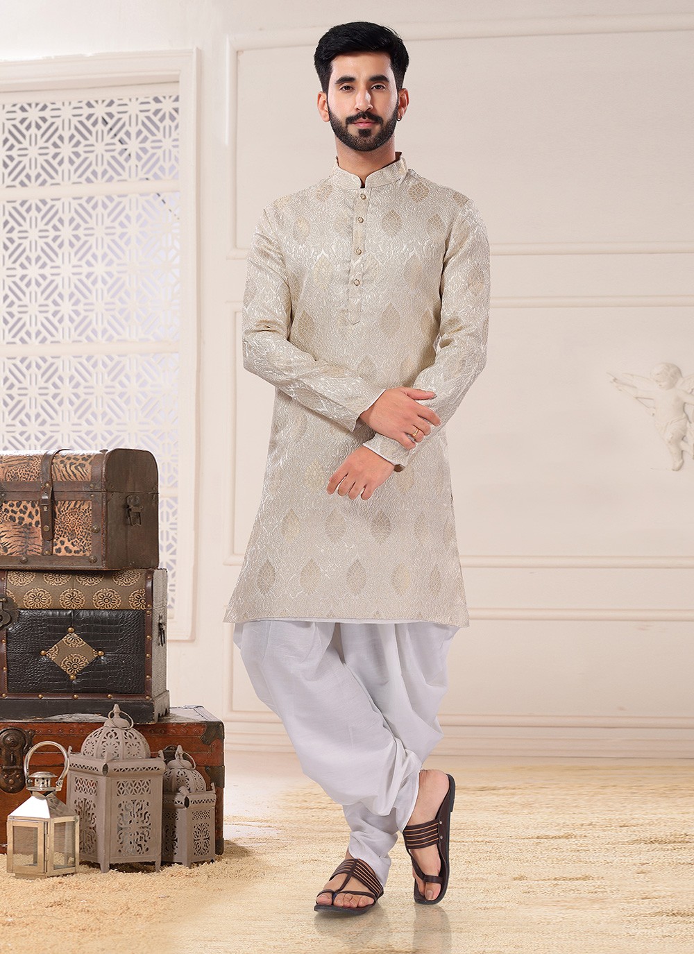 stylish dhoti kurta for wedding