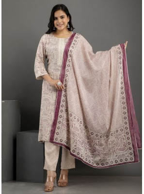 Embroidered Mehndi Readymade Designer Salwar Suit