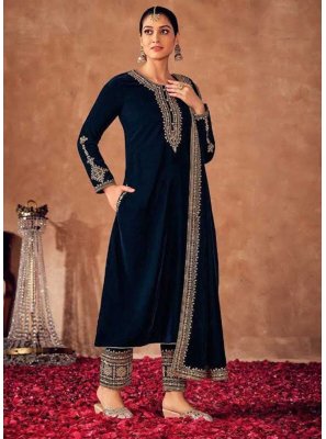 Embroidered Pant Style Suit