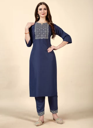 Embroidered Party Casual Kurti