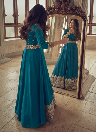 Embroidered Party Designer Gown