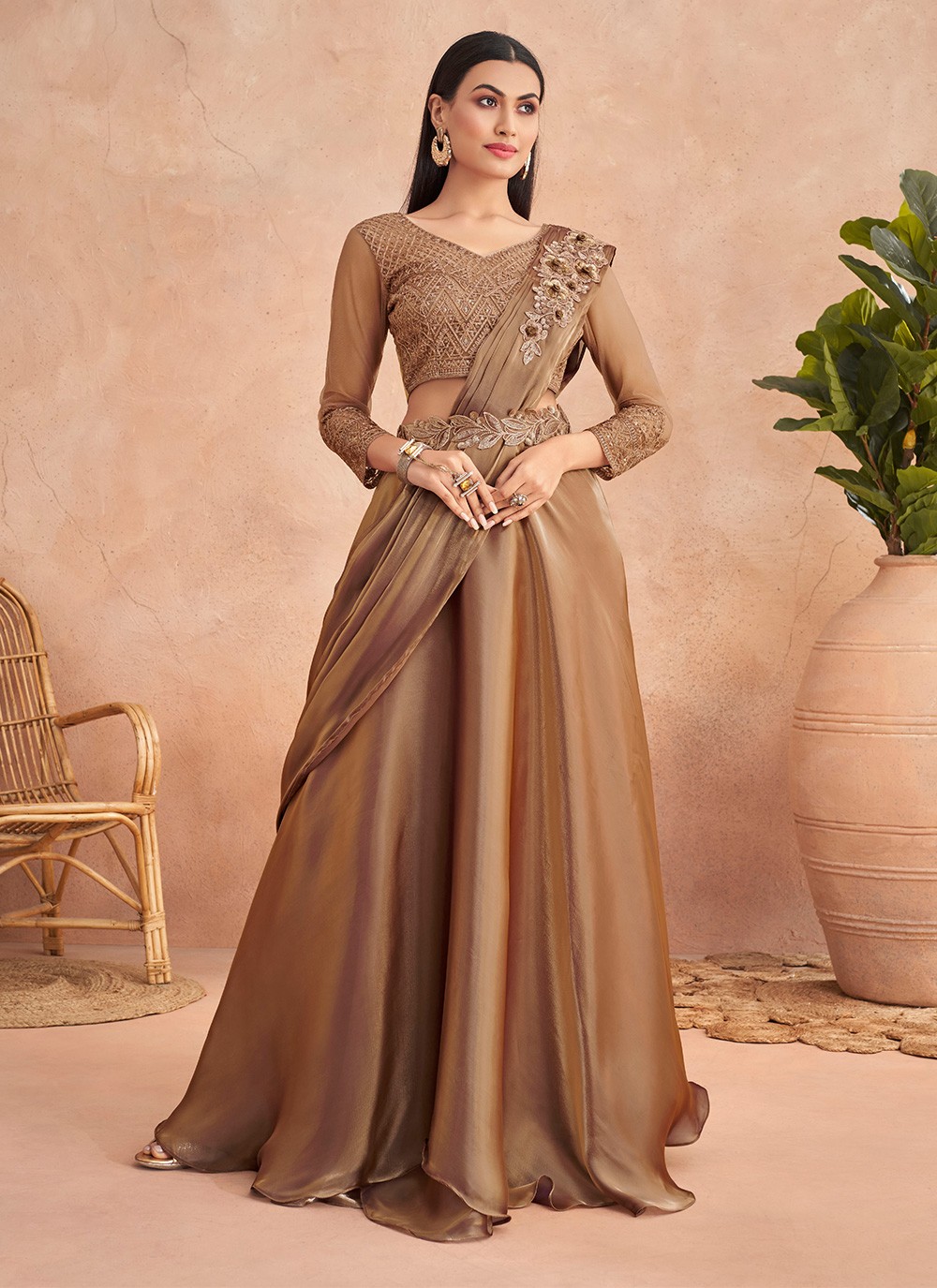 Lehenga Saree Style USA | Punjaban Designer Boutique-cacanhphuclong.com.vn