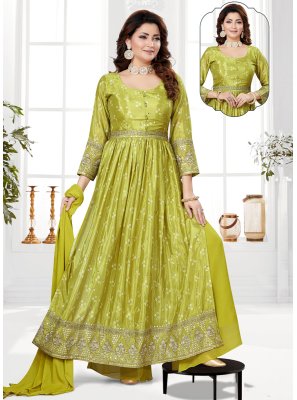 Embroidered Party Palazzo Salwar Kameez