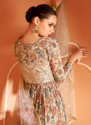 Embroidered Readymade Gown