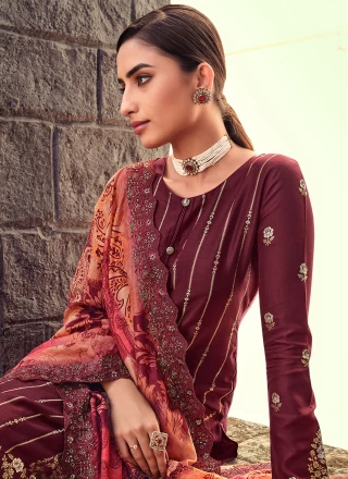 Embroidered Silk Trendy Salwar Kameez