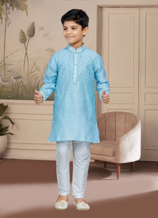 Fancy Work Jacquard Kurta Pyjama