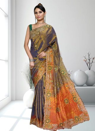Fantastic Multi Colour Kanjivaram Silk Trendy Saree