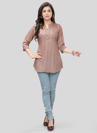 Beige Color Kurti Beige Kurtis Online Sareeka