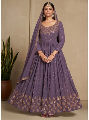 Faux Georgette Engagement Gown