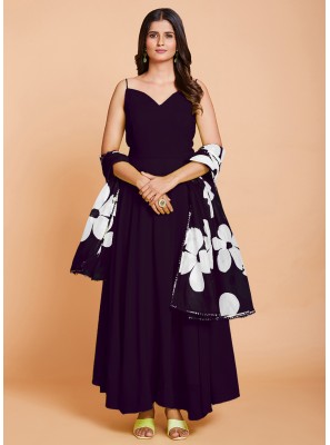 Faux Georgette Gown 
