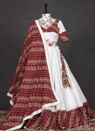 Maroon Bridal Lehenga with Embroidered Motifs - Shop Now at 25% off