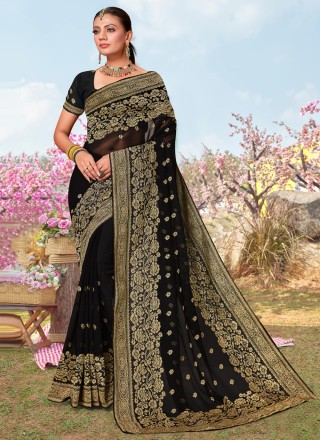 Rangoli Plain Saree In Brown Colour - SR5130377