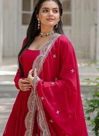 Georgette Gown  in Pink