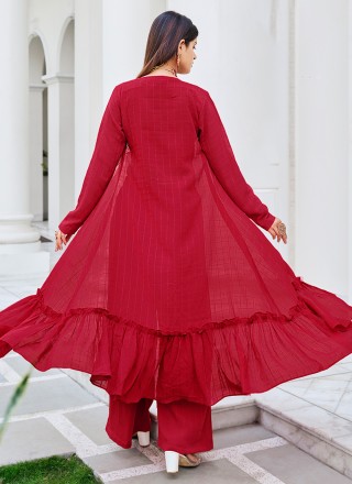 Georgette Jacket Style Floor Length Suit