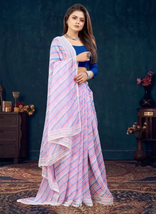 Georgette Printed Contemporary Style Saree