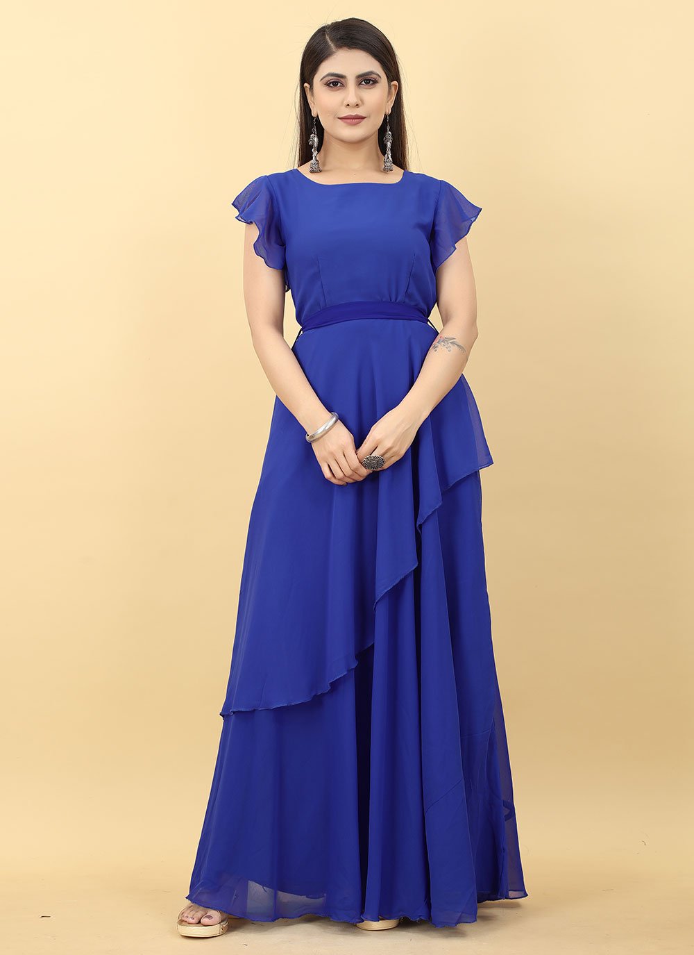 Georgette Readymade Gown