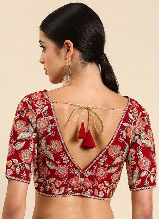 Georgette Red Blouse