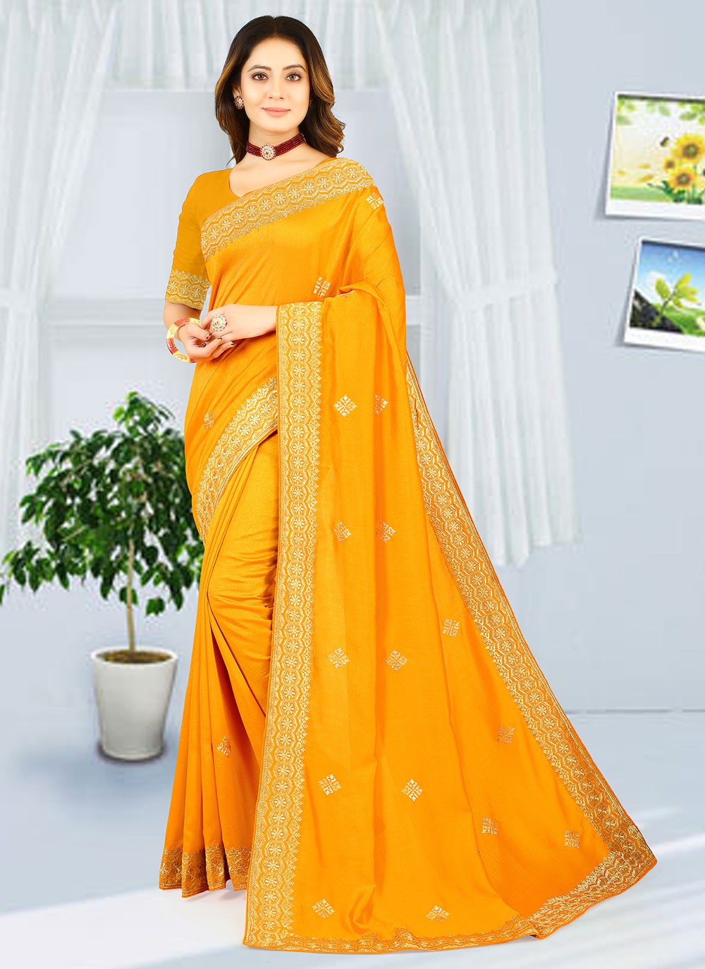 Buy Siril Solid/Plain Kota Doria Cotton Silk Yellow Sarees Online @ Best  Price In India | Flipkart.com