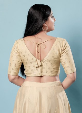 Gold Brocade Blouse with