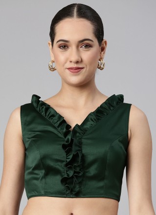 Green Color Blouse