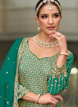 Green Color Salwar Kameez
