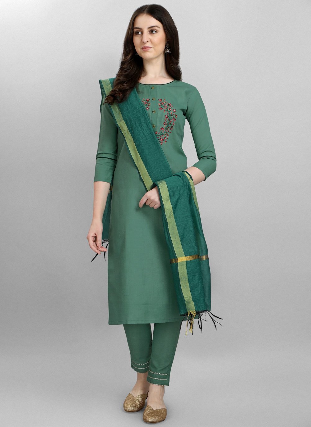 Ganga Saanvi Designer Ladies Cotton Salwar Suit Latest Catalog