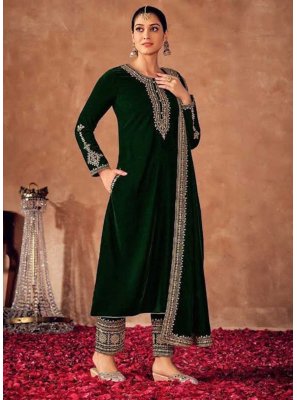 Green Designer Pakistani Salwar Suit