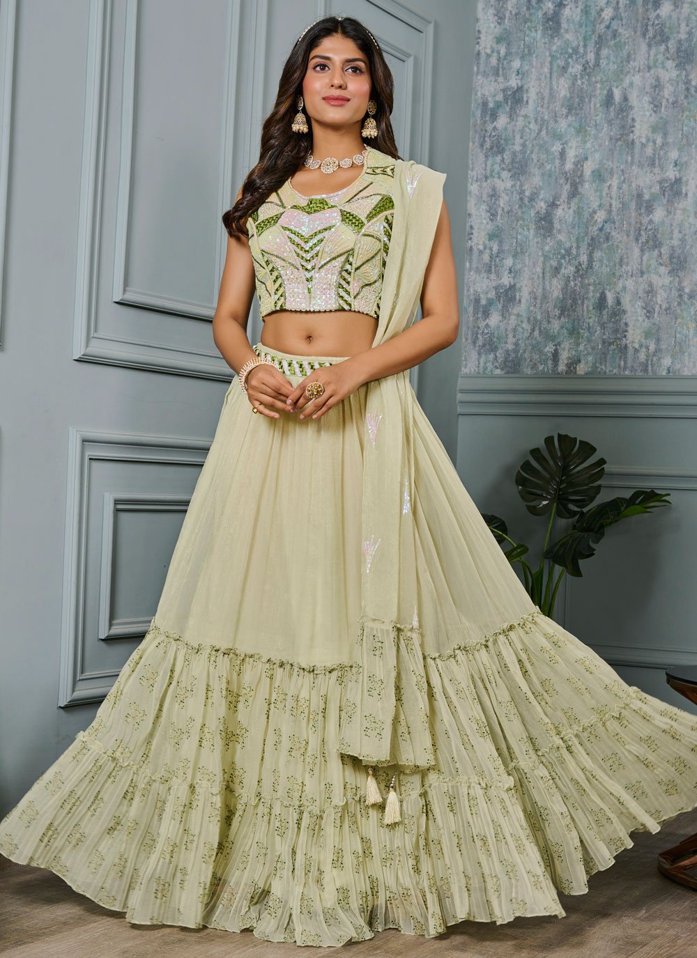 Indian Ethnic Wedding Style Designer Party Wear Lehenga Choli With Duptta  Women | eBay