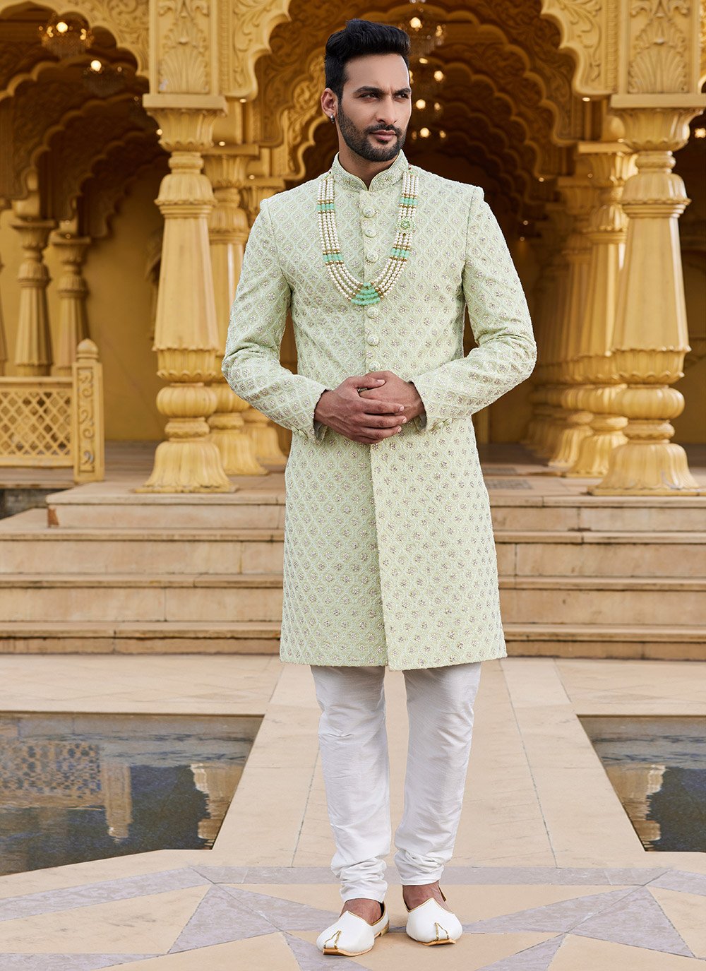 Swanky Antalya Wedding of this Blogger Boasted Lush Decor & Designer  Outfits | Wedding dress men, Wedding outfit men, Wedding dresses men indian