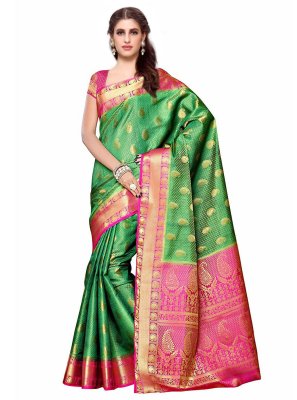 Green Kanjivaram Silk Classic Saree