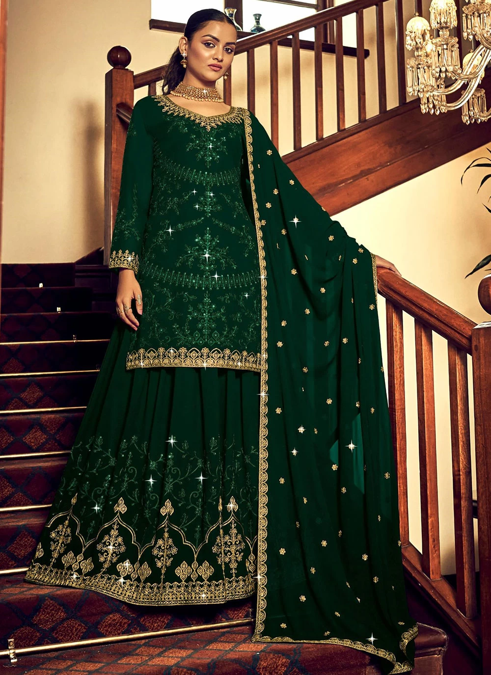 Green Long Choli Lehenga Buy Online 0913