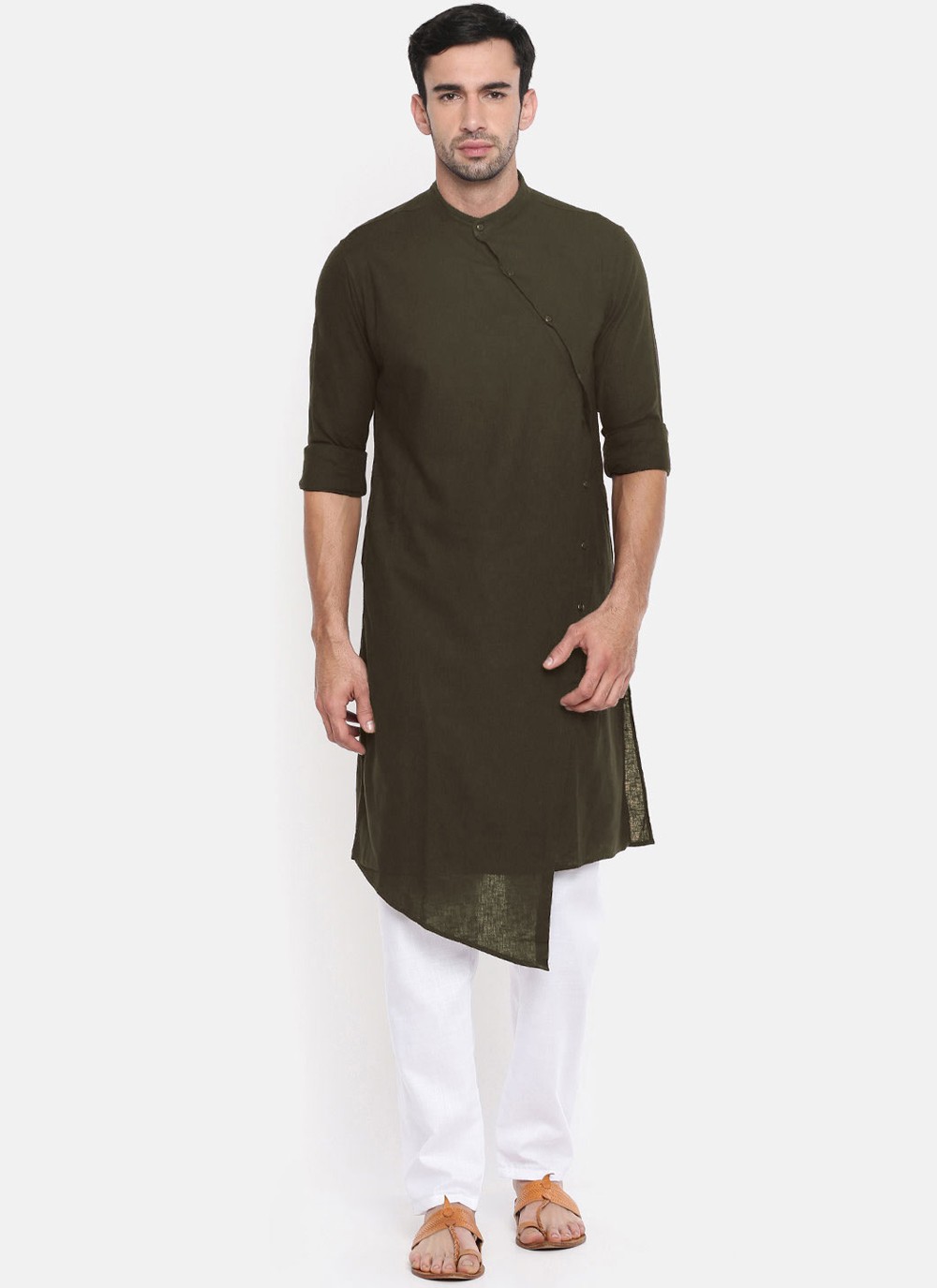 Mehndi colour kurta outlet for man