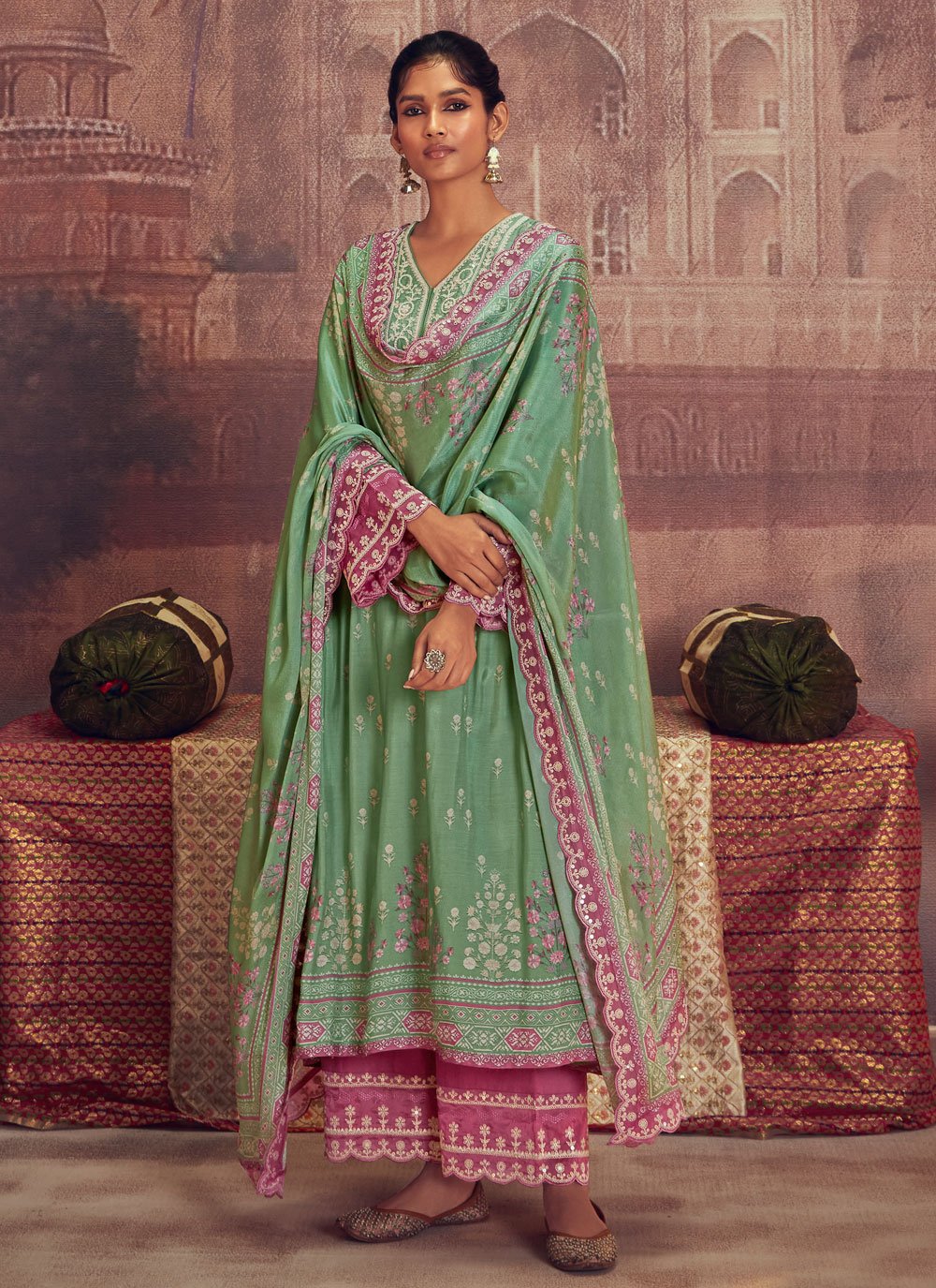 Green Bollywood Replica Salwar Kameez Salwar Kameez and Green