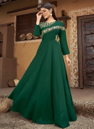Green Party Gown 