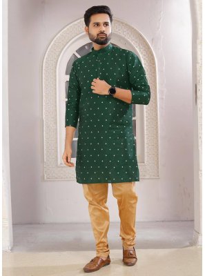 Green Sangeet Kurta Pyjama