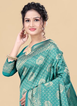 Green Silk Casual Trendy Saree