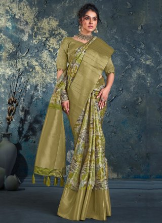 Elite Green Silk Classic Saree