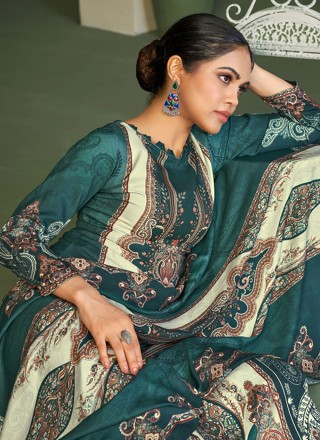 Green Viscose Designer Salwar Suit