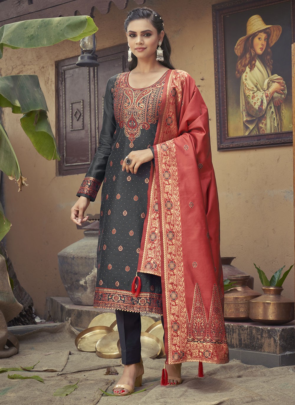 Banarsi salwar hot sale suit design