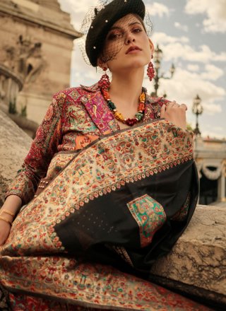 Handloom Silk Classic Saree with Weaving Work