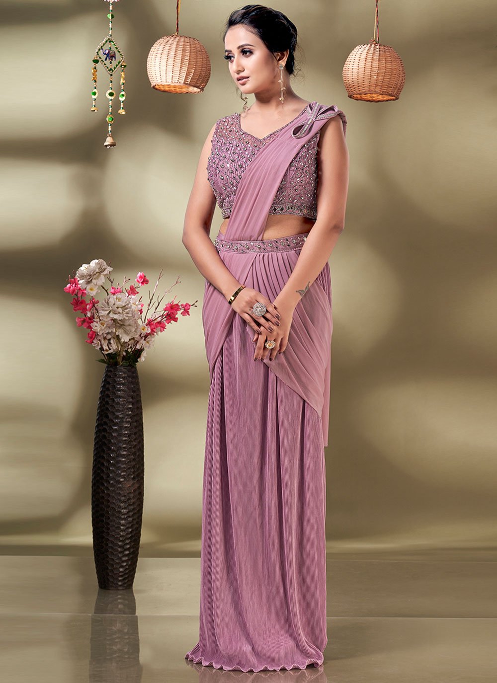 Simple Saree Look For Wedding • Anaya Designer Studio | Sarees, Gowns And  Lehenga Choli