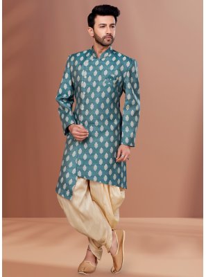 Jacquard Indo Western in Teal