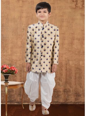 Jacquard Silk Fancy Work Indo Western