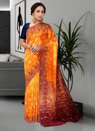 Buy online Women's Self Design Multi Colored Saree With Blouse from ethnic  wear for Women by Mahalaxmi Fab for ₹799 at 78% off | 2024 Limeroad.com