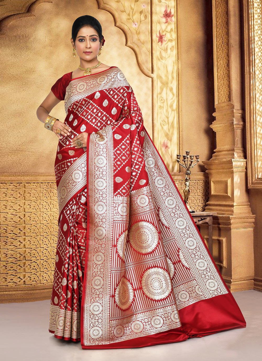 Buy Pure Banarasi Katan Silk Sarees Online