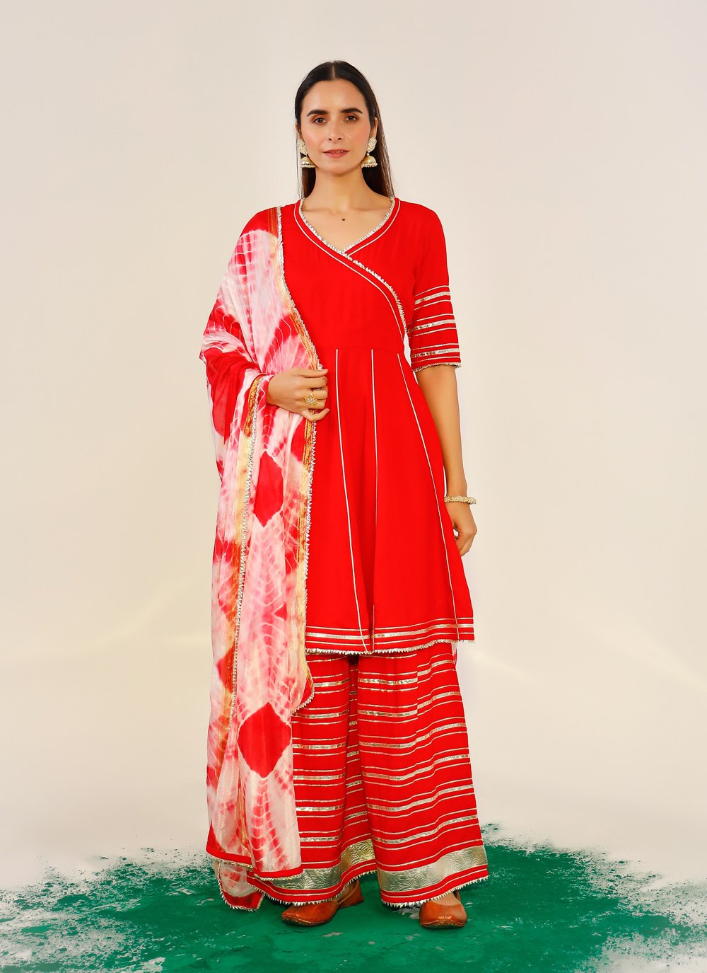 Lace Mehndi Designer Pakistani Salwar Suit