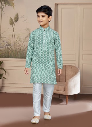 Lucknowi Ceremonial Kurta Pyjama