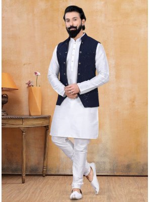 Lucknowi Nehru Jackets in Black